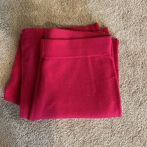 Fuchsia Pink wide leg cashmere pants from Neiman Marcus